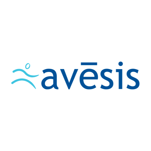 The Avesis logo with a stylized human figure above the lowercase letters of 'avesis', all in shades of blue, suggesting health and wellness services